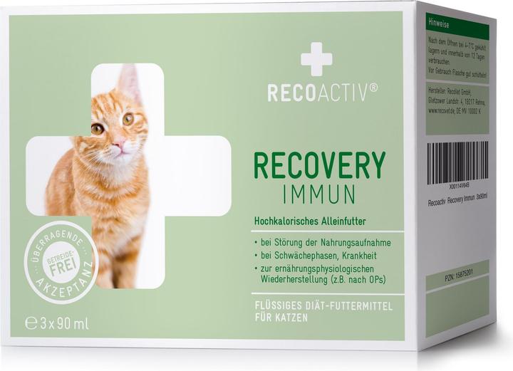 Recoactiv Katzen-Nahrungsergänzung RECOVERY Immun (Senior, Adult, 3 Stk., 270 g)