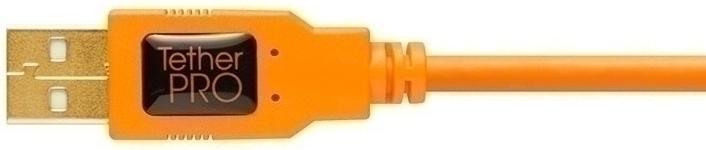 Immagine prodotto Tether Tools Cavo TetherPro da USB 2.0 a Micro-B 5-Pin, 4,6 m Arancione (4.60 m, USB 2.0)