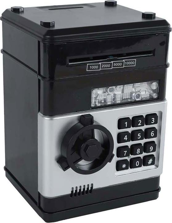 Produktbild Hippo Geldtresor mit Geheimcode Schwarz, 19,5cm