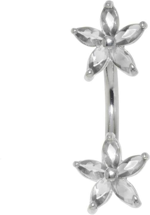 Image du produit Bijouteria Piercing nombril (Acier inoxydable, Argent 925, Zircone)
