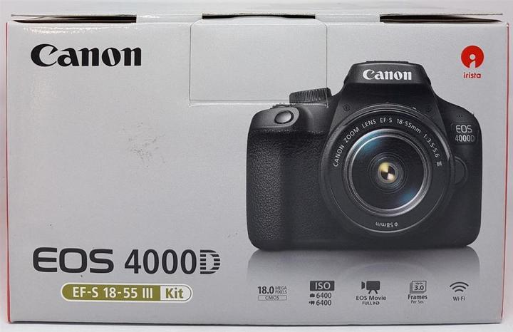 Produktbild Canon Eos 4000d Dc - (Eu) (18 - 55 mm, 18.70 Mpx, APS-C / DX)