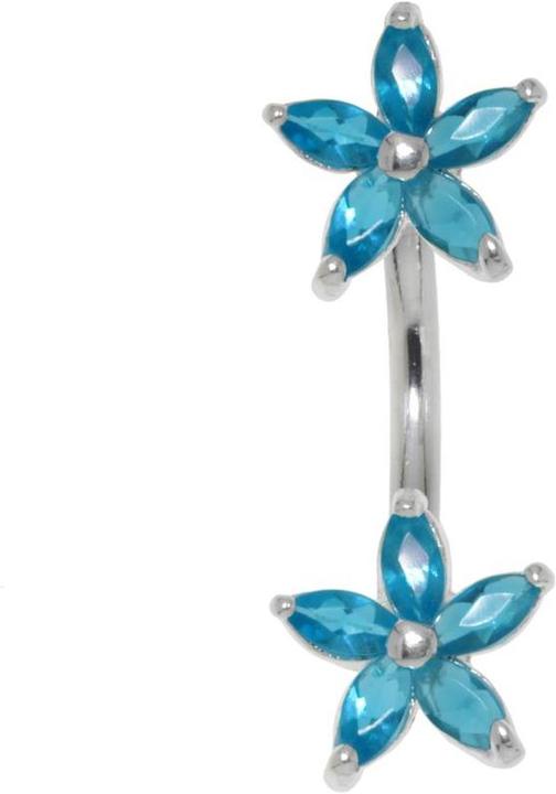 Image du produit Bijouteria Piercing nombril (Acier inoxydable, Argent 925, Zircone)