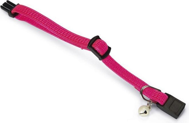 Actual product image Beeztees Bz Nyl Cat Neck Fel Pink 1 (Cat)