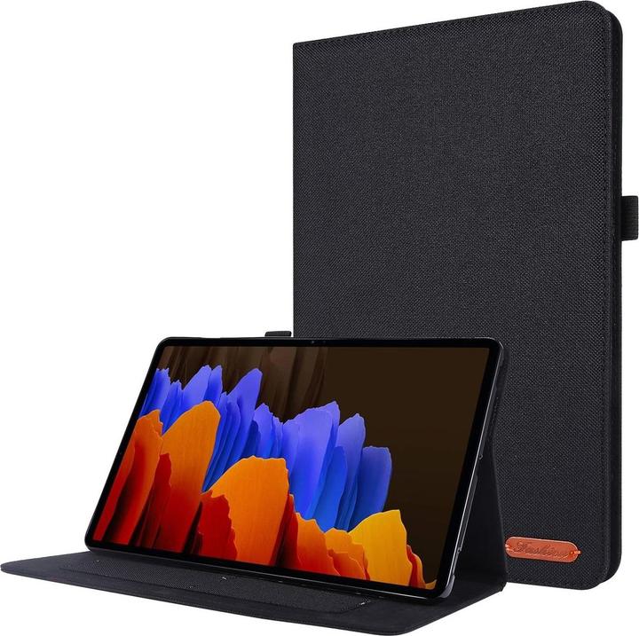 König Design Schutz Tablet Hülle für Samsung Galaxy Tab S7 FE Case Cover Tasche Etuis Schwarz (Galaxy Tab S7 FE)