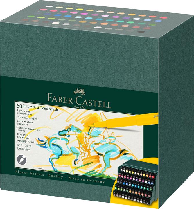 Immagine prodotto Faber-Castell Pennello Pitt Artist Pen (Multicolore, 60 x)