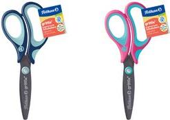 Productafbeelding Pelikan griffix schoolschaar, rond, roze, voor rechtshandigen (14 cm)