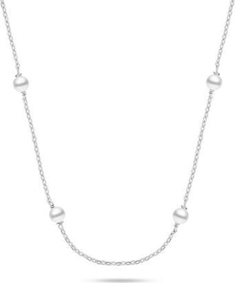 Brilio Silver - Fine Silver Necklace with Majorica Pearls NCL141W