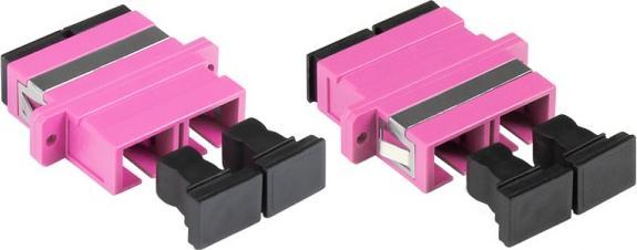 Image du produit Good Connections Fibre optique duplex couplage, SC (UPC) à SC (UPC), OM4, multimode, boîtier en plastique avec (S/UTP, CAT6, 10 m)