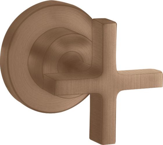 Actual product image hansgrohe Axor Citterio flush-mounted shut-off valve with cross handles