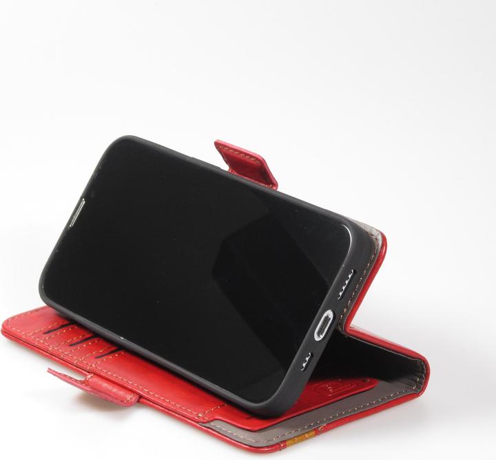 Immagine prodotto PhoneLook Etui cuir Flip Wallet en cuir véritable avec stripe design et compartiment à cartes (Apple iPhone 13 Pro)
