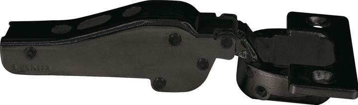 Actual product image LAMP® Heavy-duty furniture hinge 95°, centre stop, with spring, black
