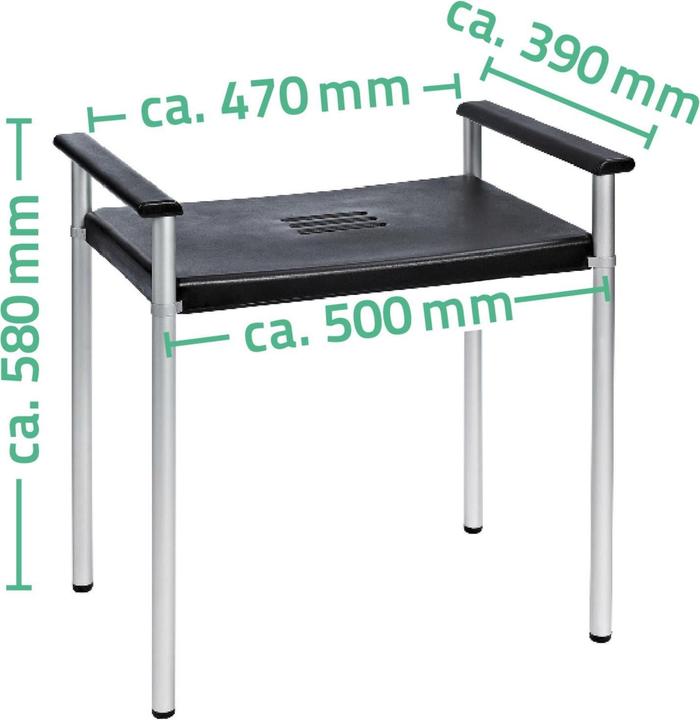 Image du produit Ridder Tabouret de bain premium (100 kg)