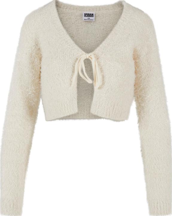 Urban Classics Ladies Tied Cropped Feather Cardigan