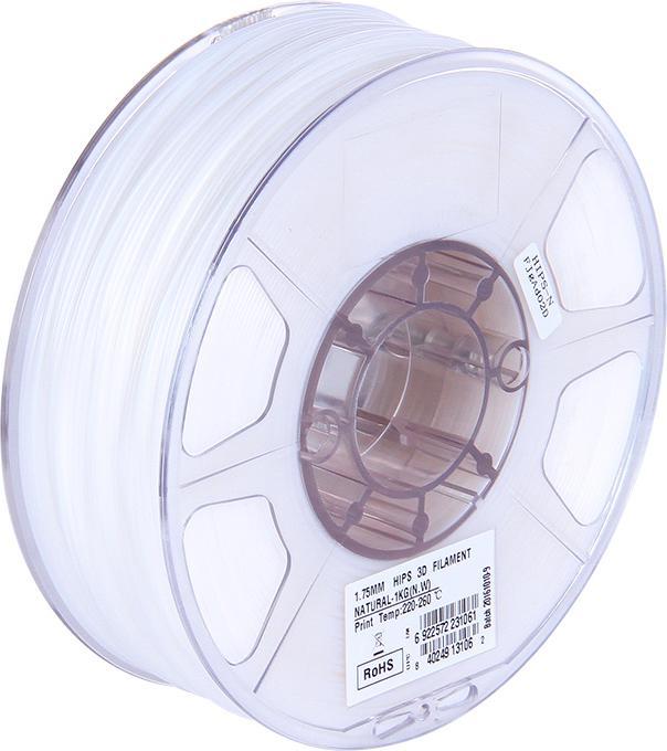Immagine prodotto eSUN Filamento naturale HIPS 1,75mm 1Kg (INGRESSI, 1.75 mm, 1000 g, Bianco)