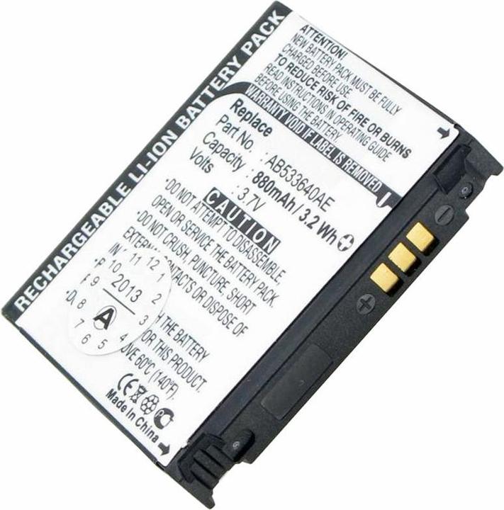 Samsung Battery SGH-G600, AB533640AECSTD, AB533640CU (Rechargeable battery, G600)
