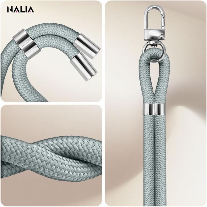 Actual product image Nalia HoldMe Lanyard Handykette – Universal Trageband für Smartphones - Verstellbar, Soft & Elastisch