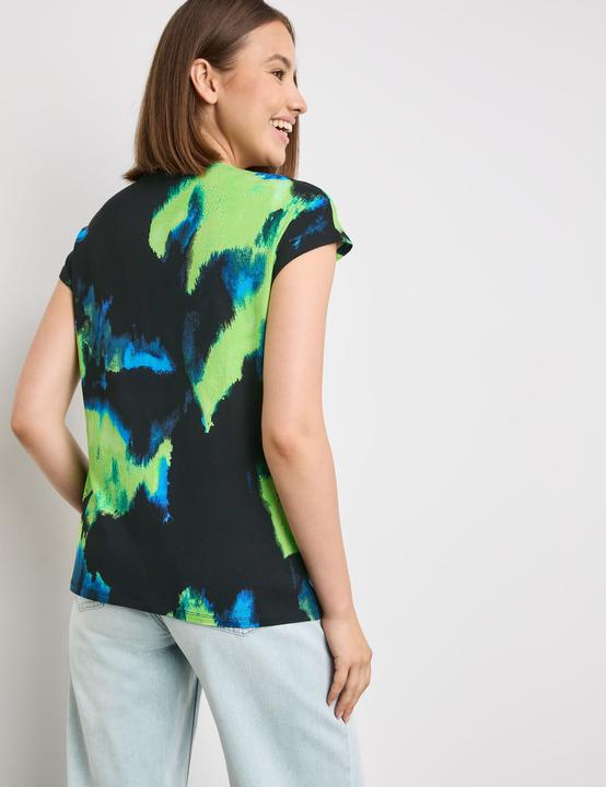 Produktbild Taifun Kurzarmshirt mit Wasserfallausschnitt T-Shirt Kurzarm Rundhals - 62948 (42)