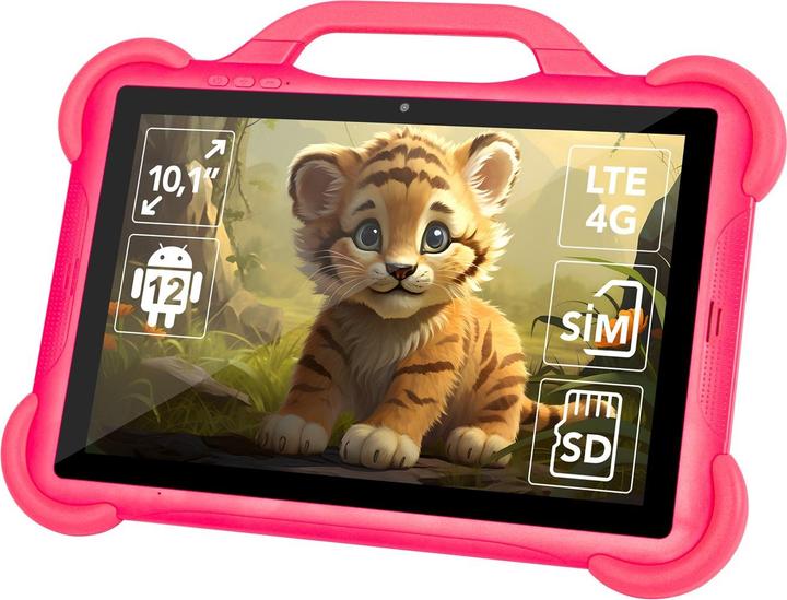 Produktbild Blow Tablet KidsTAB10 4G 4/64GB pink + case (4G, 10.10", 64 GB, Puder Rosa)