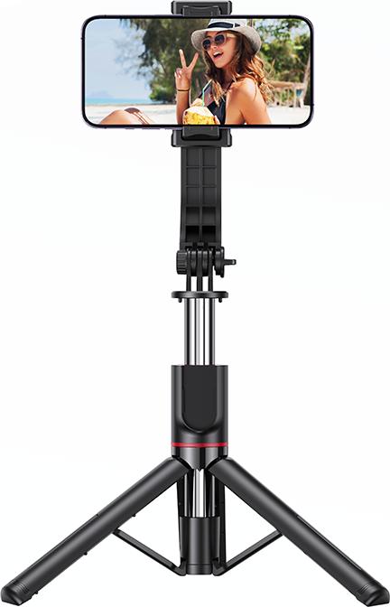 Actual product image Usams Selfie Stick Tripod czarny/black ZB25601 (US-ZB256)