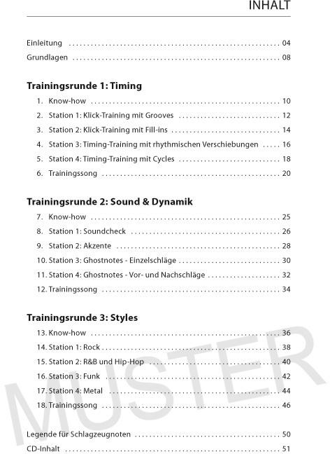 Produktbild Drum Training Groove + CD + DVD (Deutsch, Martin Klee, Helmut Hage, 2012)