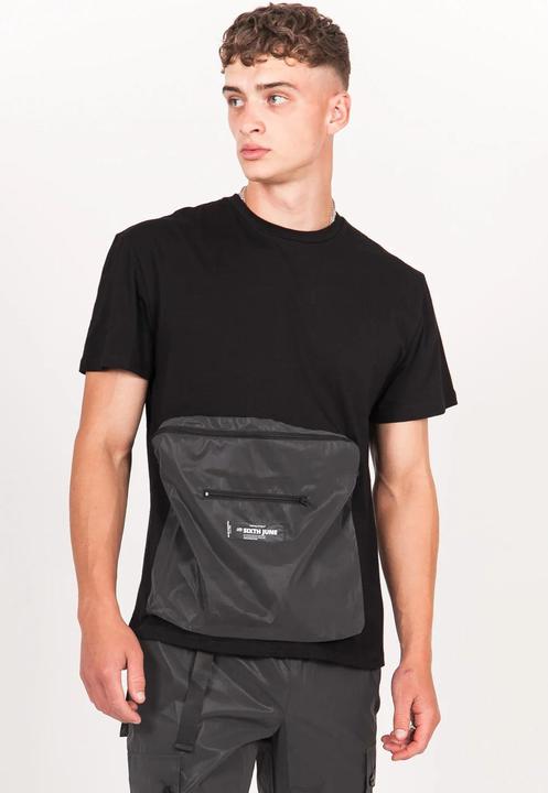 Produktbild Sixth June Reflektierendes T-Shirt mit grosser Tasche (L)
