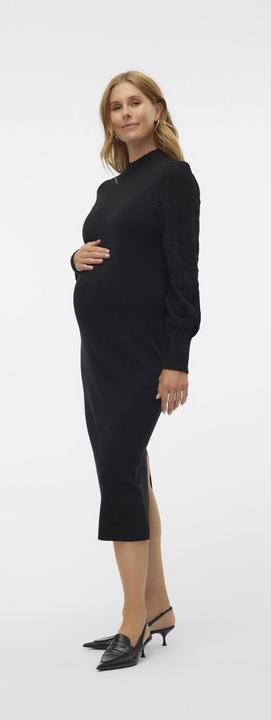 Immagine prodotto Vero Moda Maternity Vestibilità aderente Scollo alto con maniche a palloncino Abito midi Abito in maglia (XS)