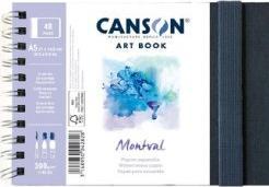 Actual product image Canson Sketchbook ART BOOK Montval, DIN A5 24 sheets, 210 x 148 mm, landscape format, watercolour paper, (A5)