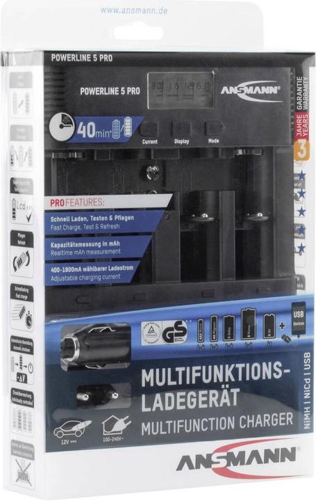 Actual product image Ansmann Powerline 5 Pro (1 pcs., Chargers without battery)