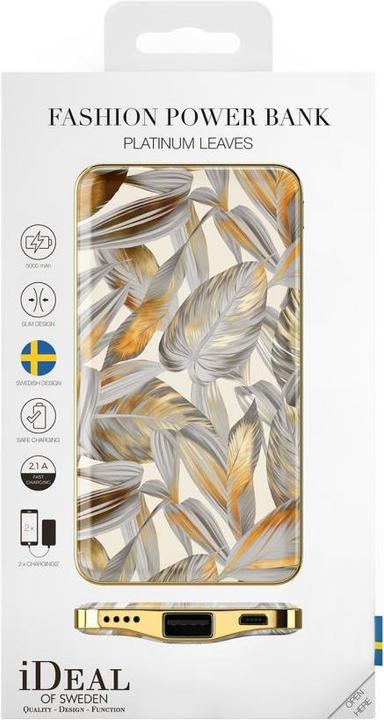 Actual product image iDeal Of Sweden Platinum Leaves (5000 mAh, 5 W, 18.50 Wh)