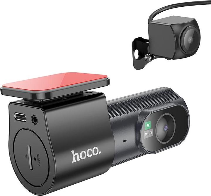 Produktbild Hoco Dash + Rear Camera DV8, 2K, 1.47inch LCD, schwarz