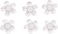 Actual product image Rayher Deco-Sticker: paper flowers m. Half pearl, white