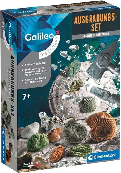 Produktbild Clementoni Austrabungs-Set Fossilien & Mineralien
