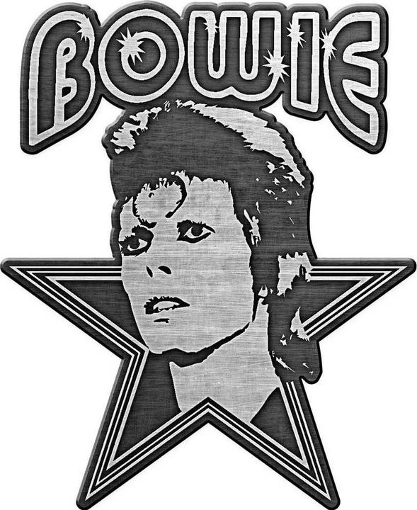 David Bowie Abzeichen Aladdin Sane Metall