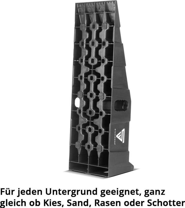 Stahlwerk Stufenkeil GT-15 ST 2er Set mit 6 t Tragkraft Auffahrkeil Unterlegkeil