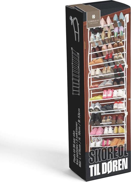 Produktbild Scandinavian Collection - Door shoe rack - 175 cm x 18 cm x 53 cm