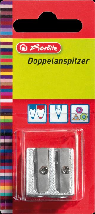 Image du produit Herlitz 8680324 Taille-crayon manuel Métallique