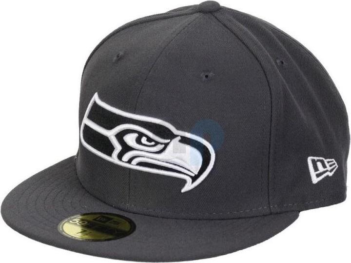 Produktbild New Era NFL - Seattle Seahawks - Graphite 59Fifty Cap Weiss 7 1/8 (56)