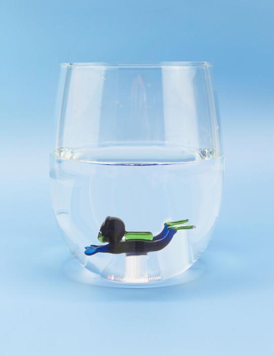 Productafbeelding Winkee Drinkglazen - Handgemaakte Duiker (1 x)