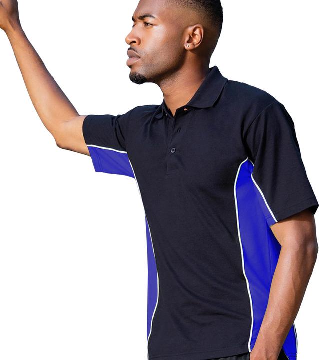 Produktbild Gamegear Track Piqué PoloShirt Kurzarm Einsätze in Kontrastfarbe (L)