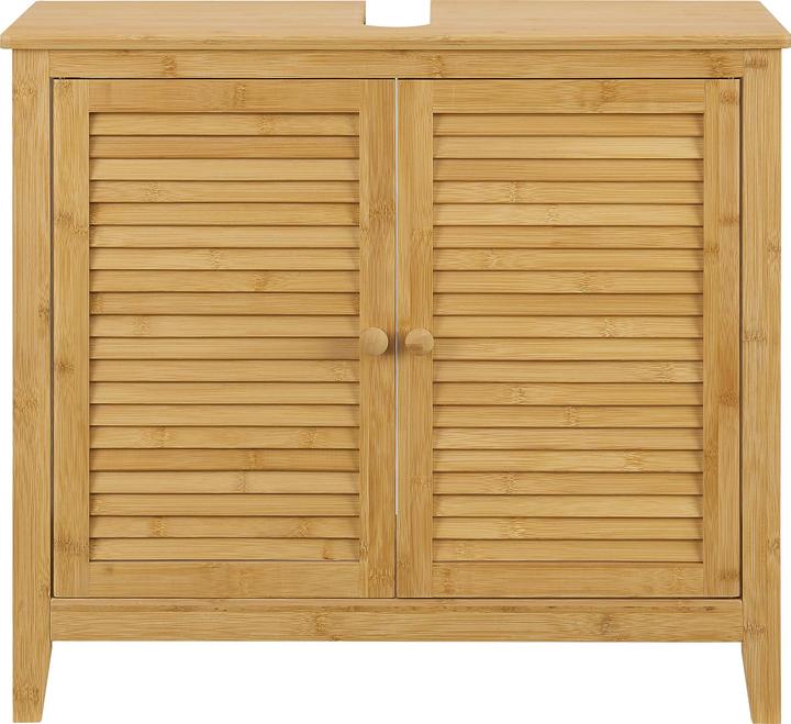 Immagine prodotto En.Casa Mobile lavabo in bambù Värmdö 60x67x30cm (60 x 67 x 30 cm)