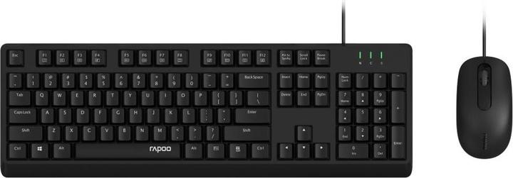 Produktbild Rapoo Kabelgebundenes Kombo Set "NX1500", Schwarz, QWERTZ (DE, Kabelgebunden)