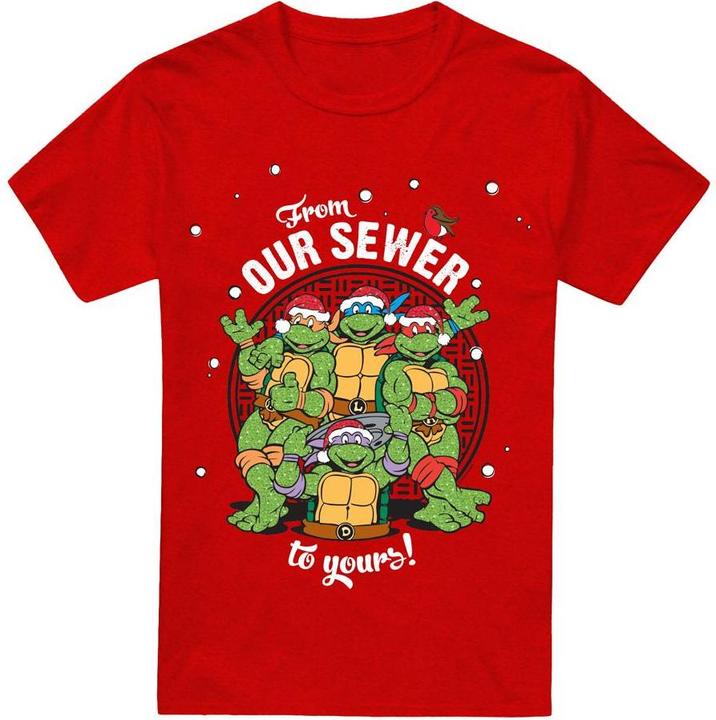 Immagine prodotto Teenage Mutant NT Merry Christmas From Our Sewer Maglietta Adulto Unisex (M)