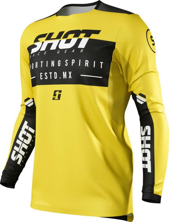 Shot CONTACT SPIRIT Jersey gelb-schwarz XXL (XXL)