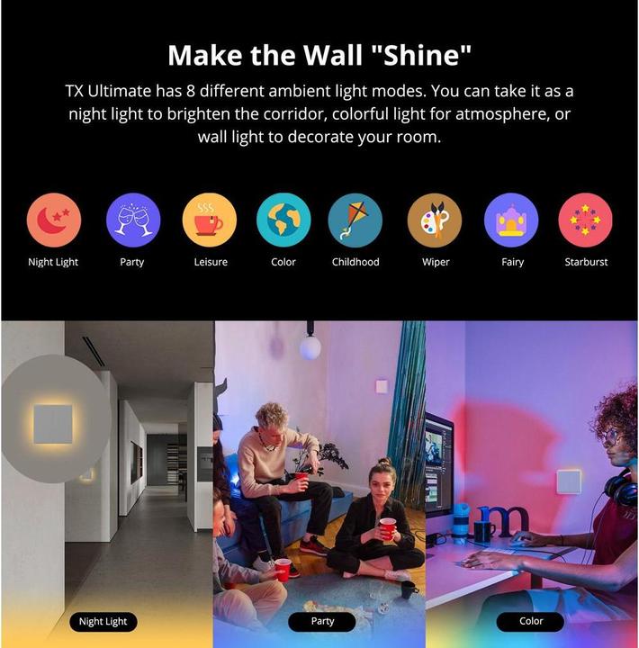 Actual product image Sonoff TX Ultimate Smart Touch Wall Switch