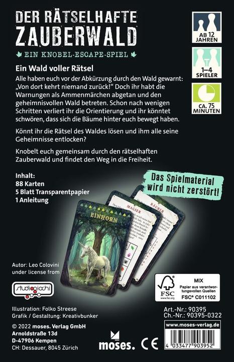 Produktbild Der rätselhafte Zauberwald (Deutsch)