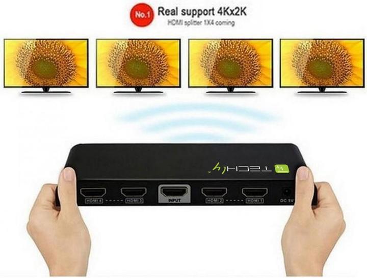 Actual product image Techly HDMI splitter