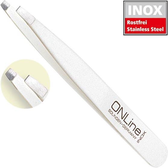Witte Pinzette gerade INOX