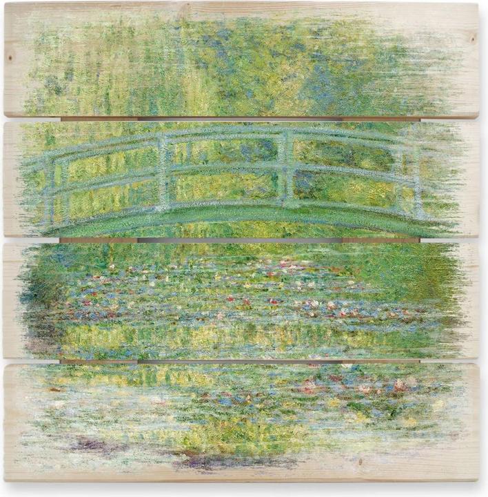 Image du produit Trenddeko Monet - Étang de nénuphars et pont japonais (40 x 41,5 cm)