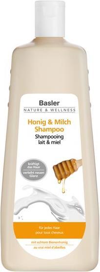 Image du produit Basler Shampooing Miel & Lait (1000 ml, Shampoing liquide)