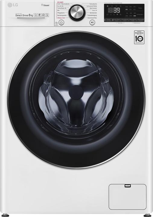 Produktbild LG F4WV908P2E Waschmaschine Freistehend Frontlader C (8 kg, Links)